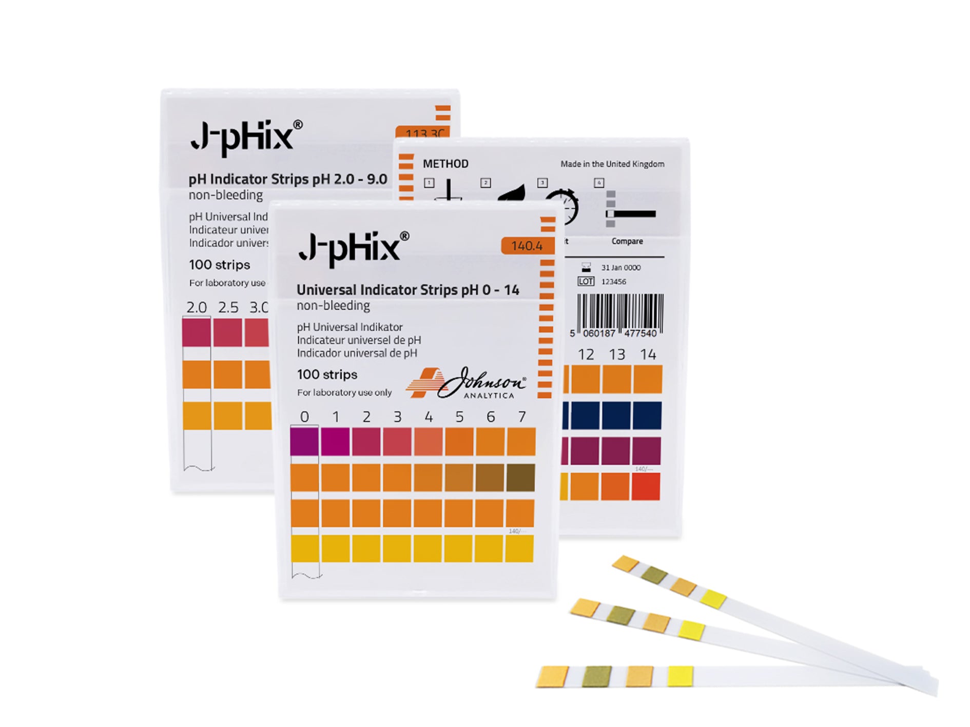 pH Indicator Strips 0 - 14 (4 pad) Expiry Date 30.9.25