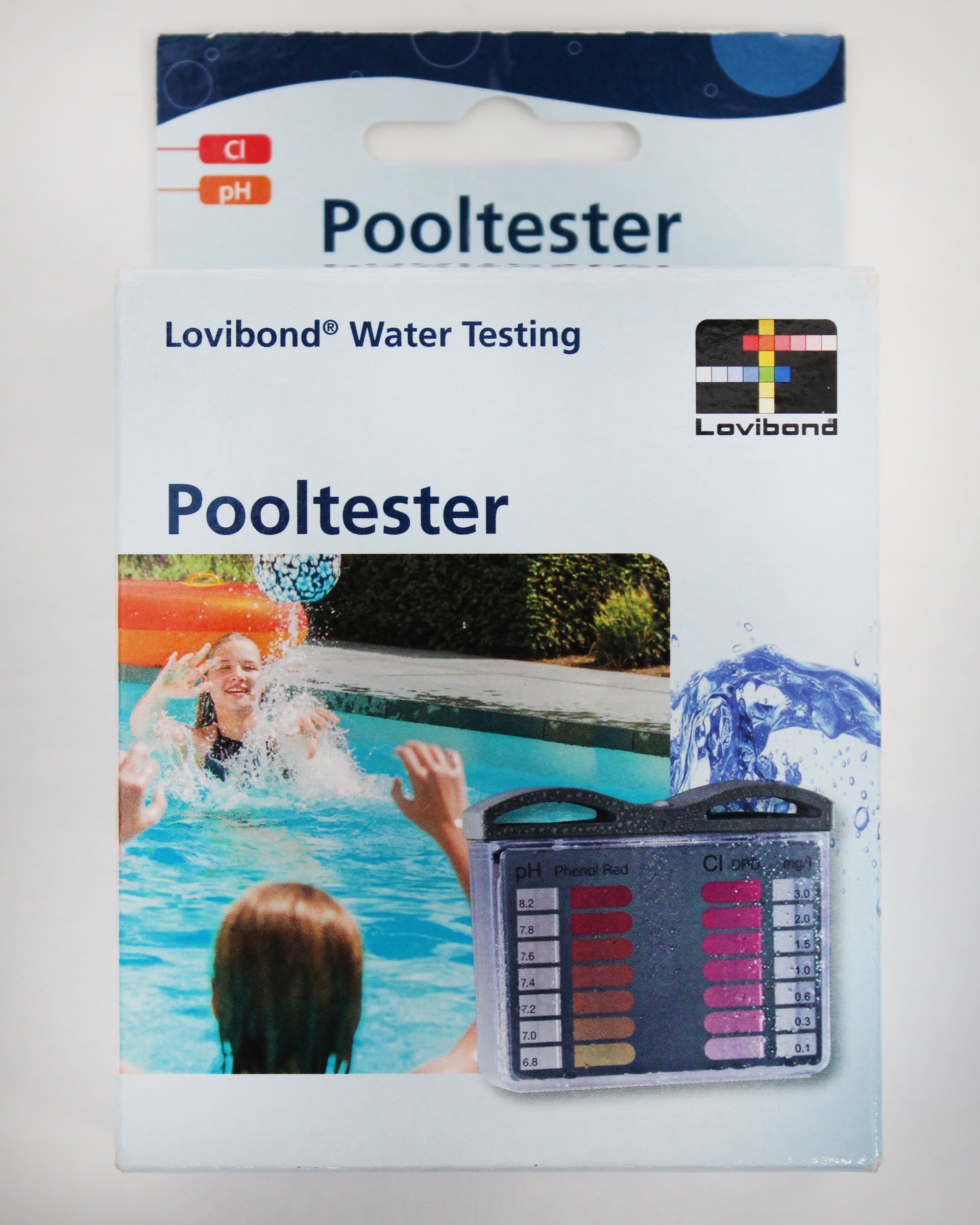 Lovibond Pooltester Chlorine LR/pH in carton