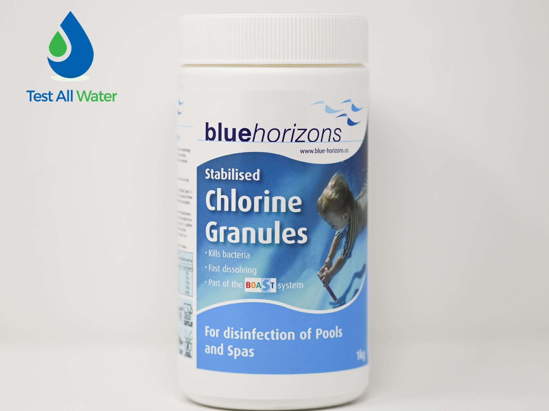 Blue Horizons Chlorine Granules 1kg use CLGRAN1OL as alternative