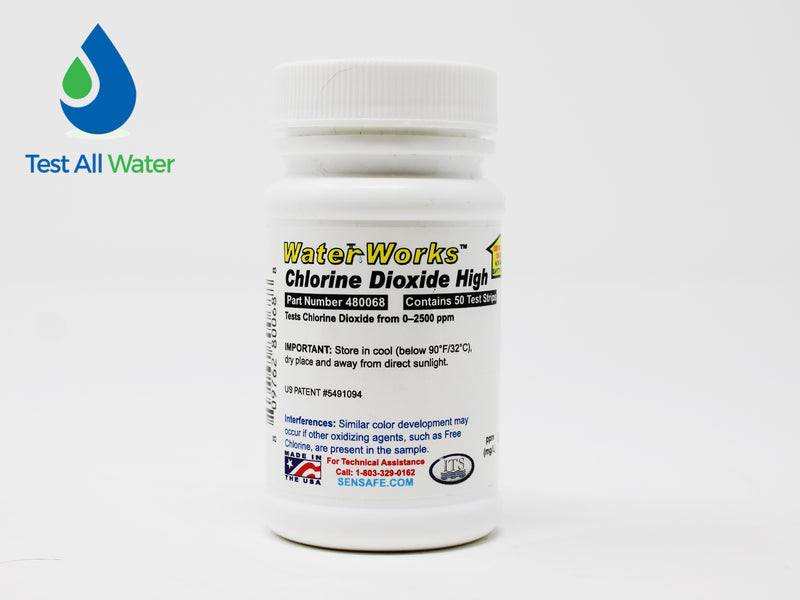 Chlorine Dioxide High Range Test Strips