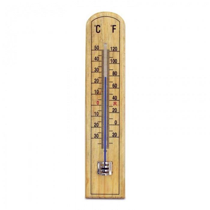 Beechwood Thermometer - 45 x 205mm
