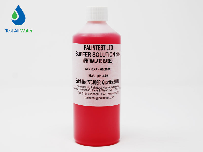 Palintest pH 4 Buffer Solution - 500ml