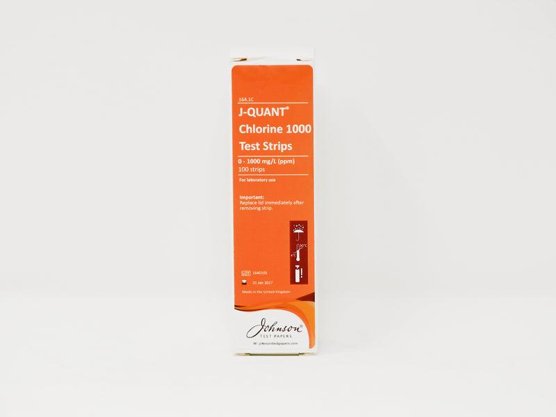 J-Quant Chlorine Indicator Strips (0-1000mg/l)