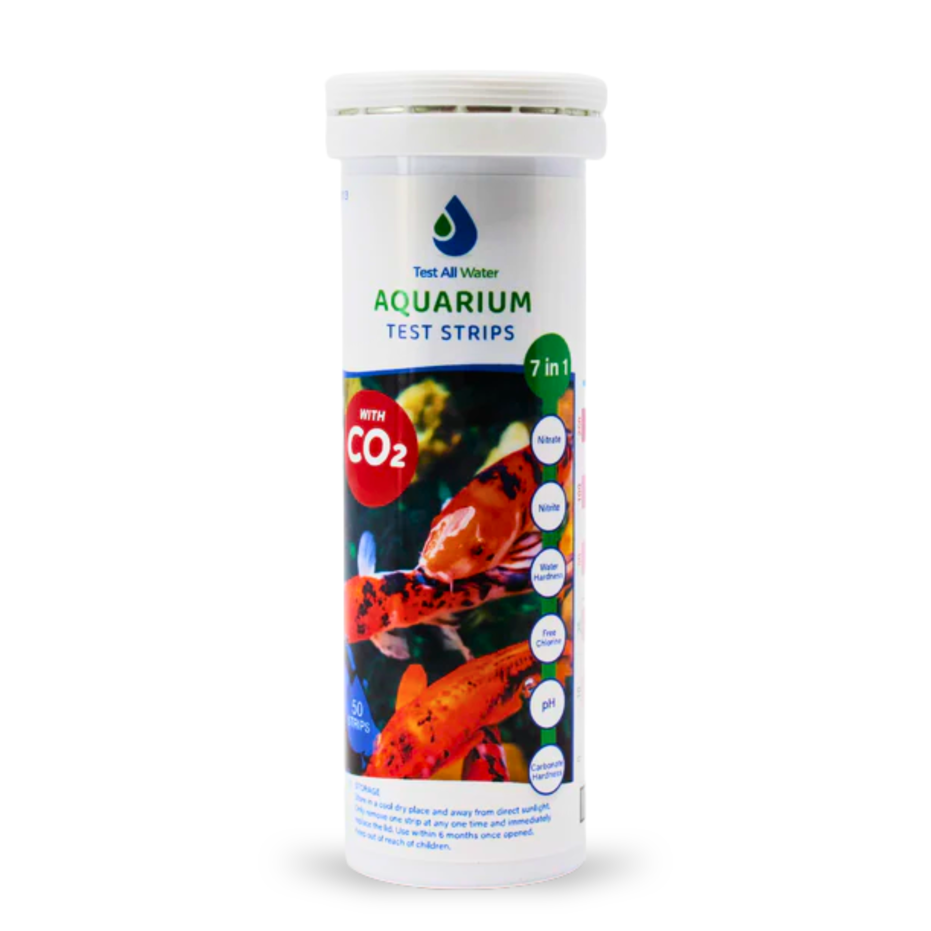 Aquarium 7 in 1 Test Strips, 50 strips/pk Test All Water