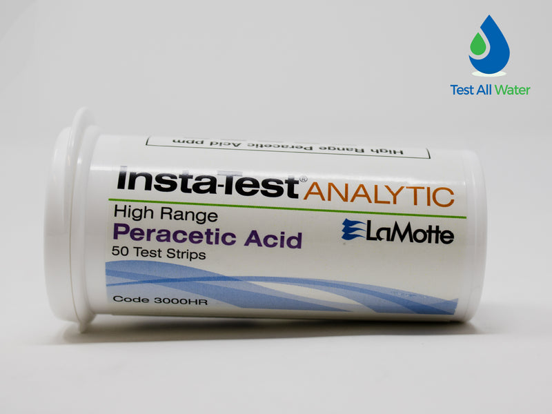 LaMotte Insta-Test Peracetic Acid High Range Test Strips 0 - 1000