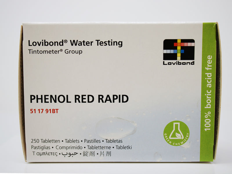 Lovibond Phenol Red Rapid Dissolve Tablets