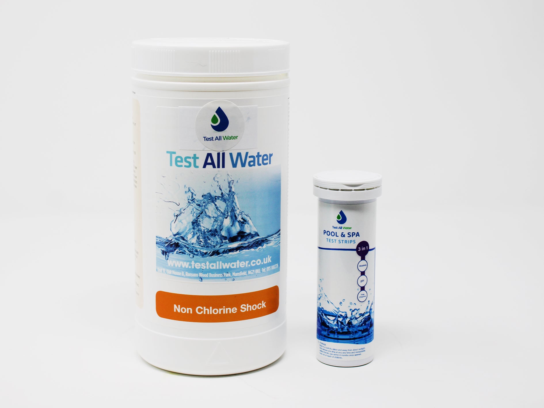 Test All Water Spa Non Chlorine Shock With 3 In 1 Testing Strips