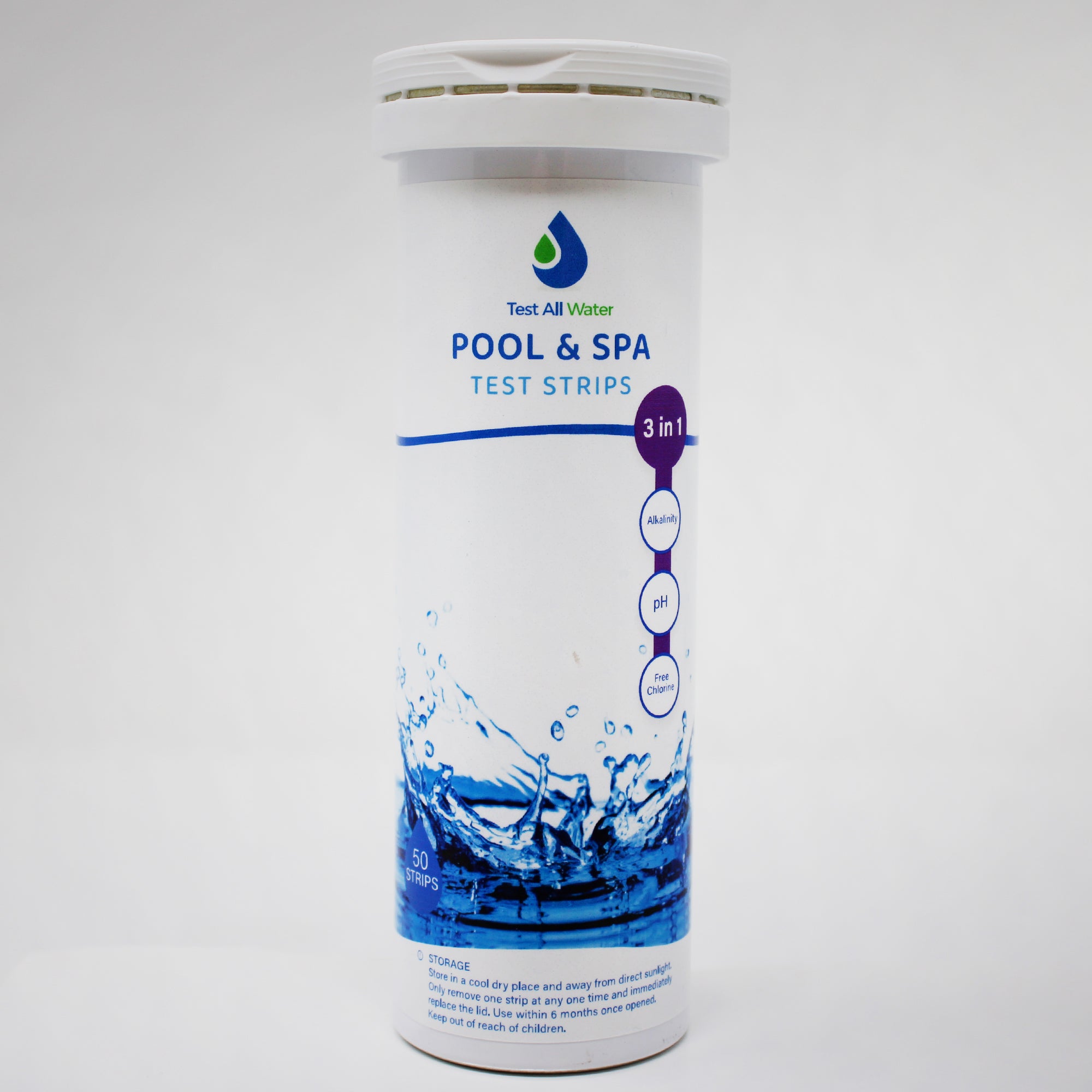 Test All Water 3 In 1 Hot Tub Test Strips