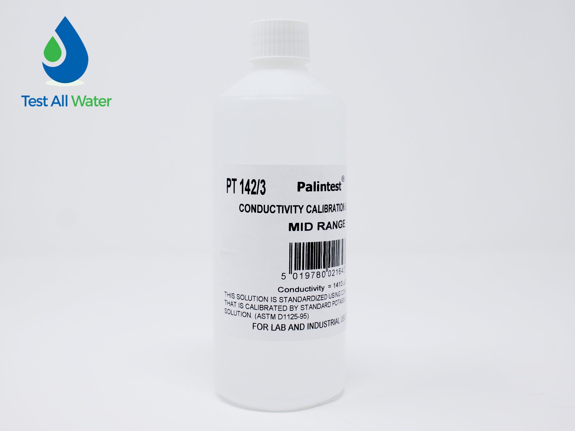 Palintest Conductivity Solution, Mid Range, 1412ÂµS/cm, 500ml