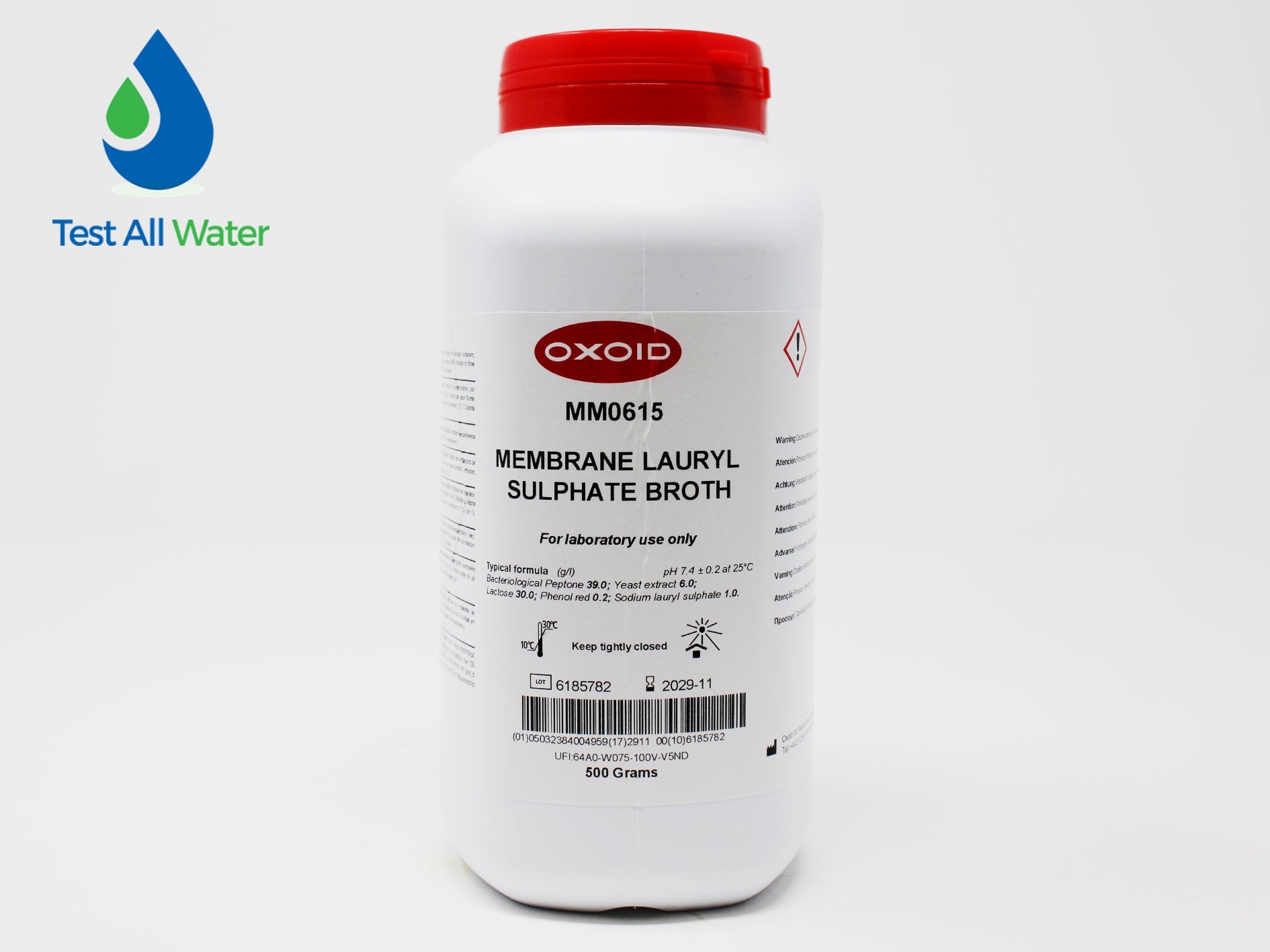 Palintest/Wagtech Membrane Lauryl Sulfate Broth, 500g