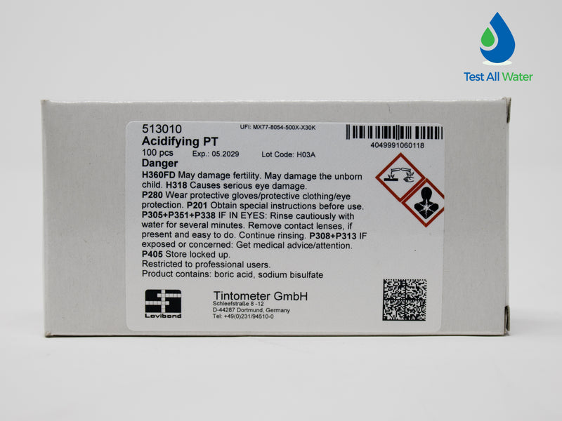 Lovibond Acidifying PT Tablets Foil