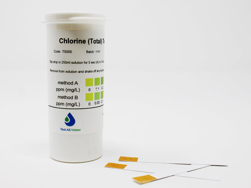 Chlorine Total Test Strips [0-10ppm] (50Pk)