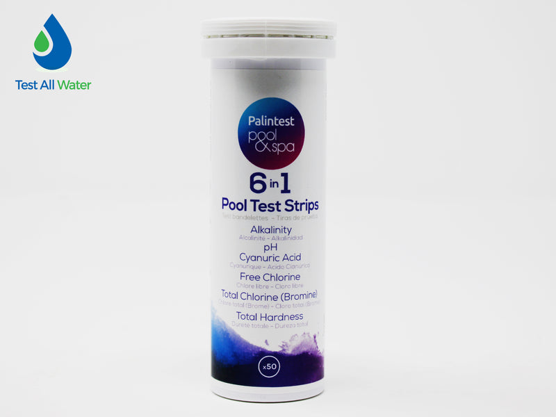 Palintest Water Test Strips (6 Way Test Strips)