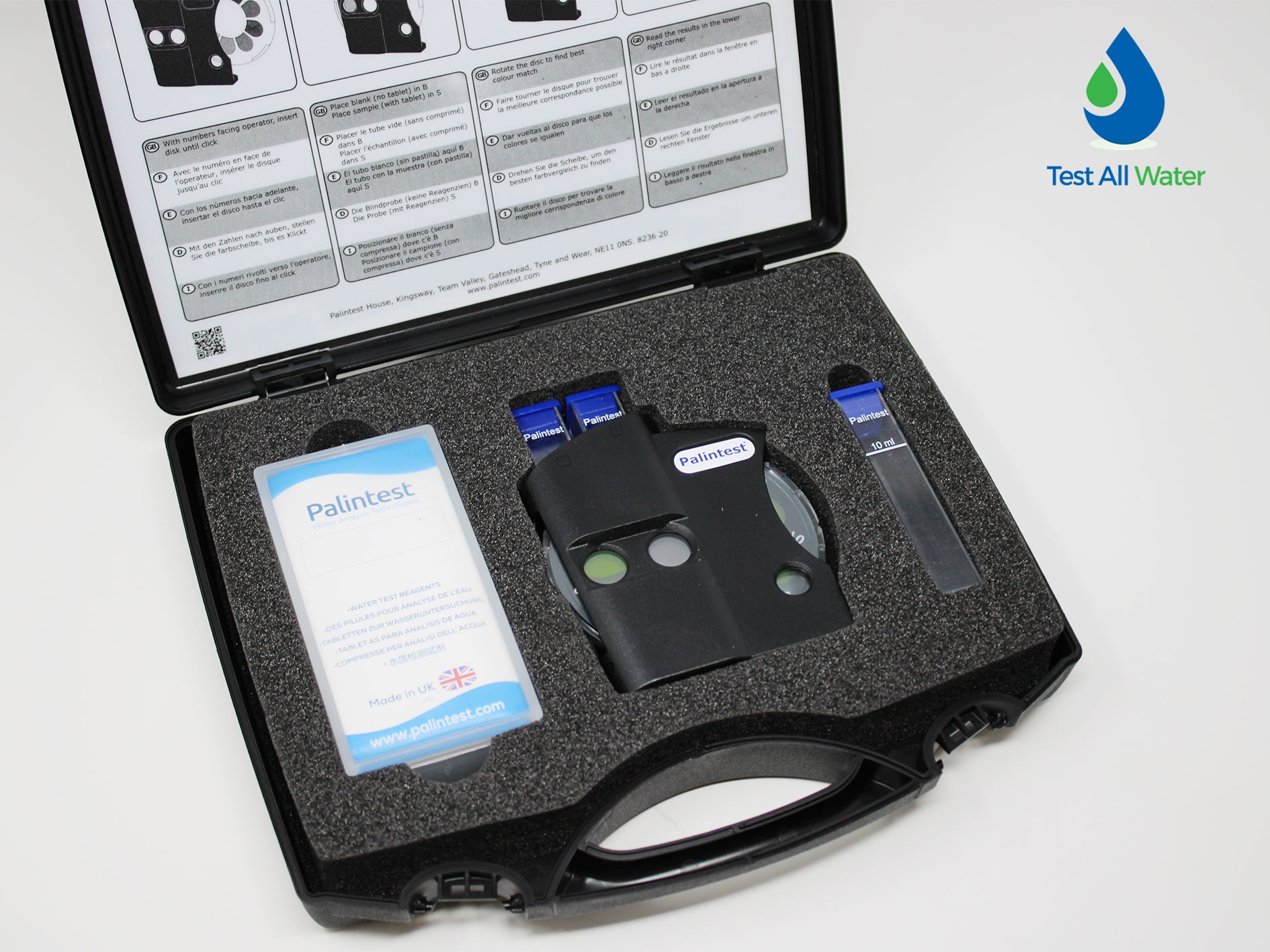Palintest Contour Comparator Kit,Phosphate HR 0-100mg/l PO4