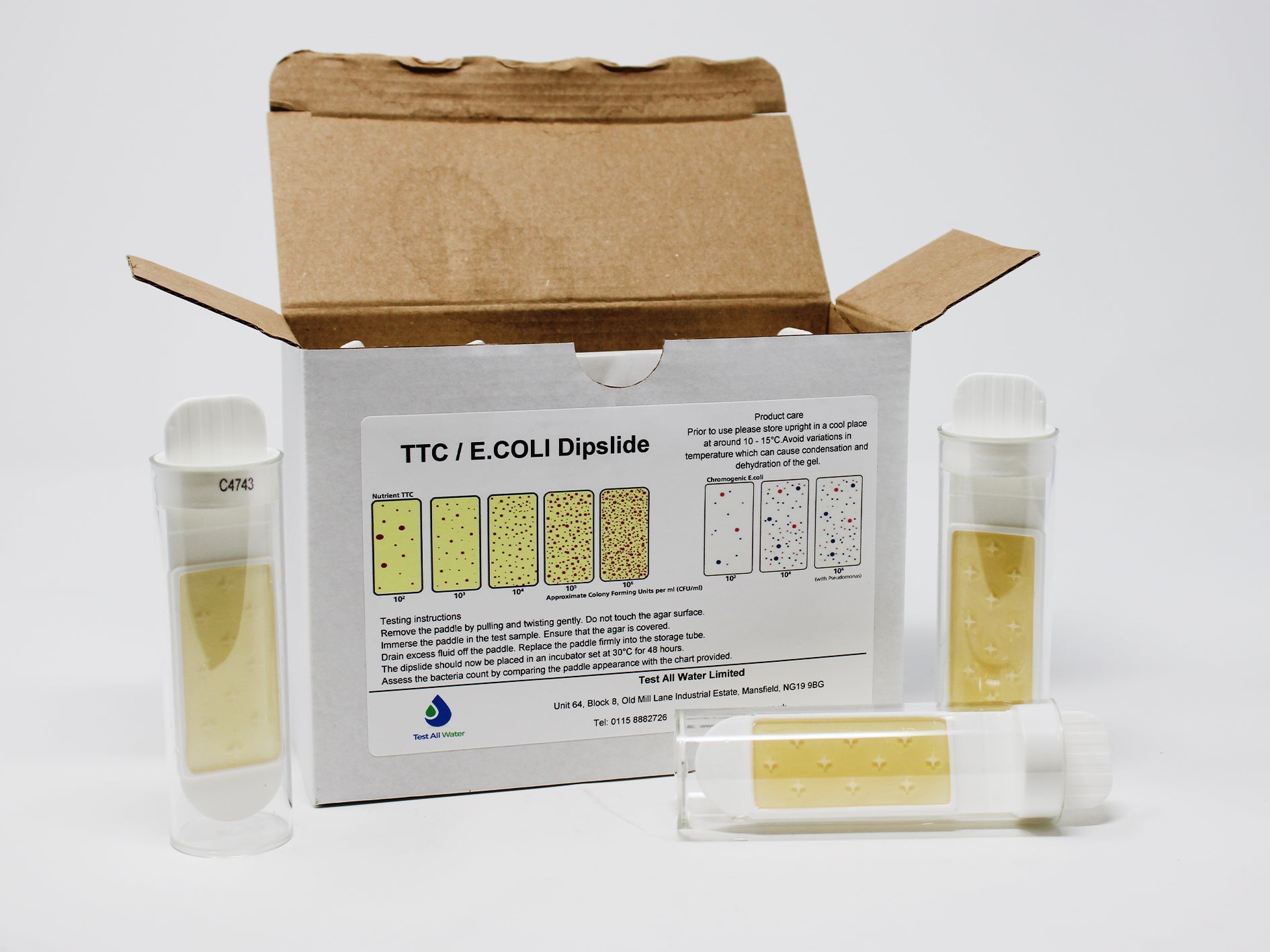 TTC/ECOLI & Pseudomonas Dipslides