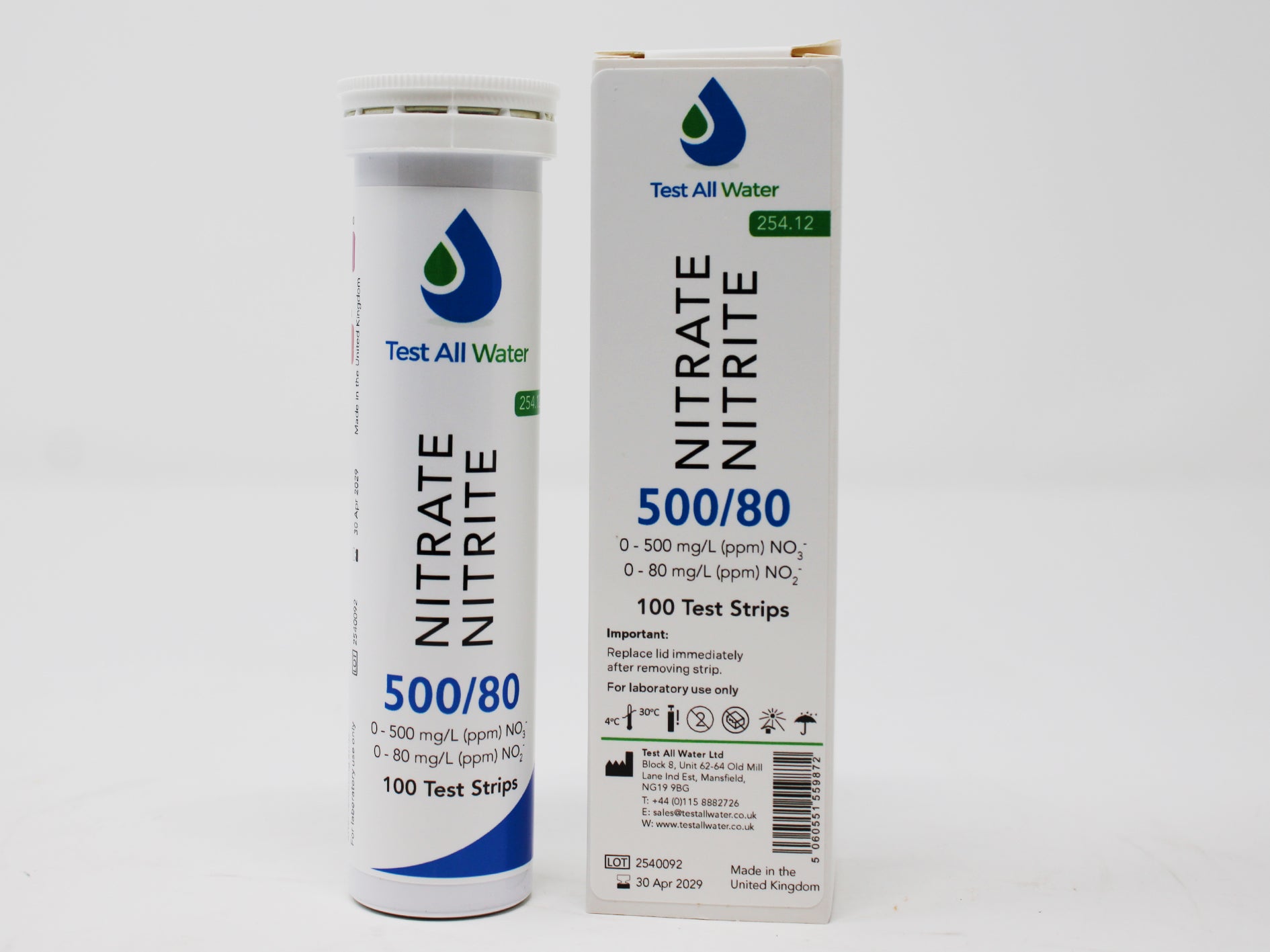 Nitrate/Nitrite Test Strips 500/80 Test All Water
