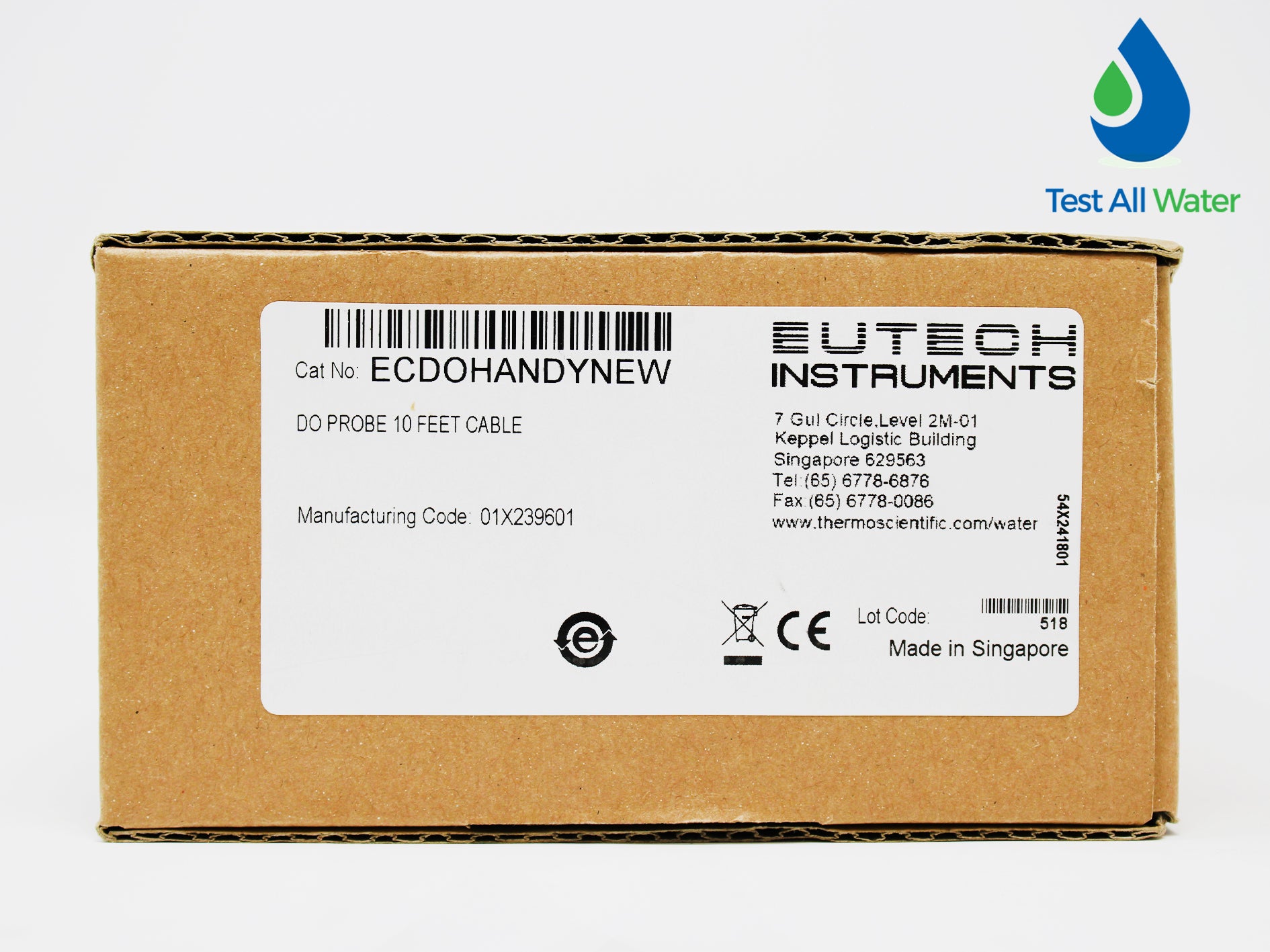Eutech Dissolved Oxygen Replacement Electrode (10ft cable)