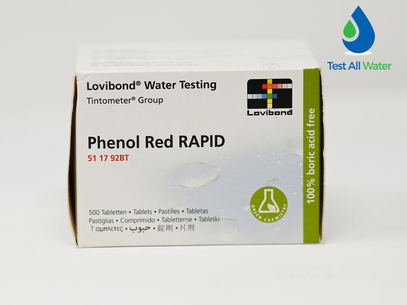 Lovibond Phenol Red Rapid Dissolve Tablets