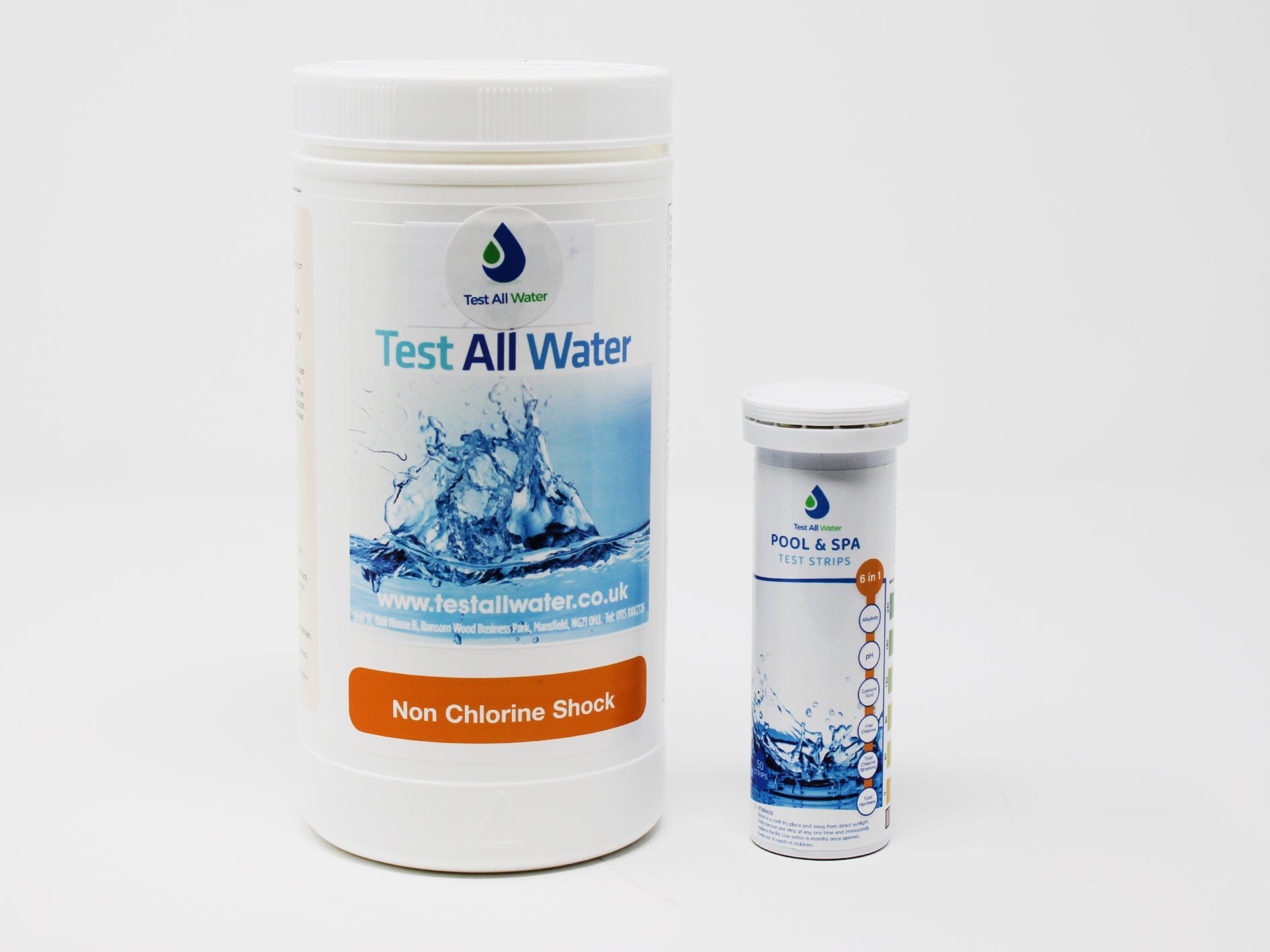 Test All Water Spa Non Chlorine Shock With 6 In 1 Testing Strips