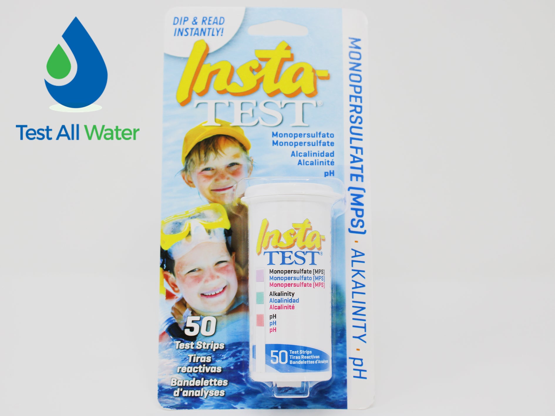 La Motte Insta-TEST® Monopersulfate (MPS), Alkalinity, pH Test Strips