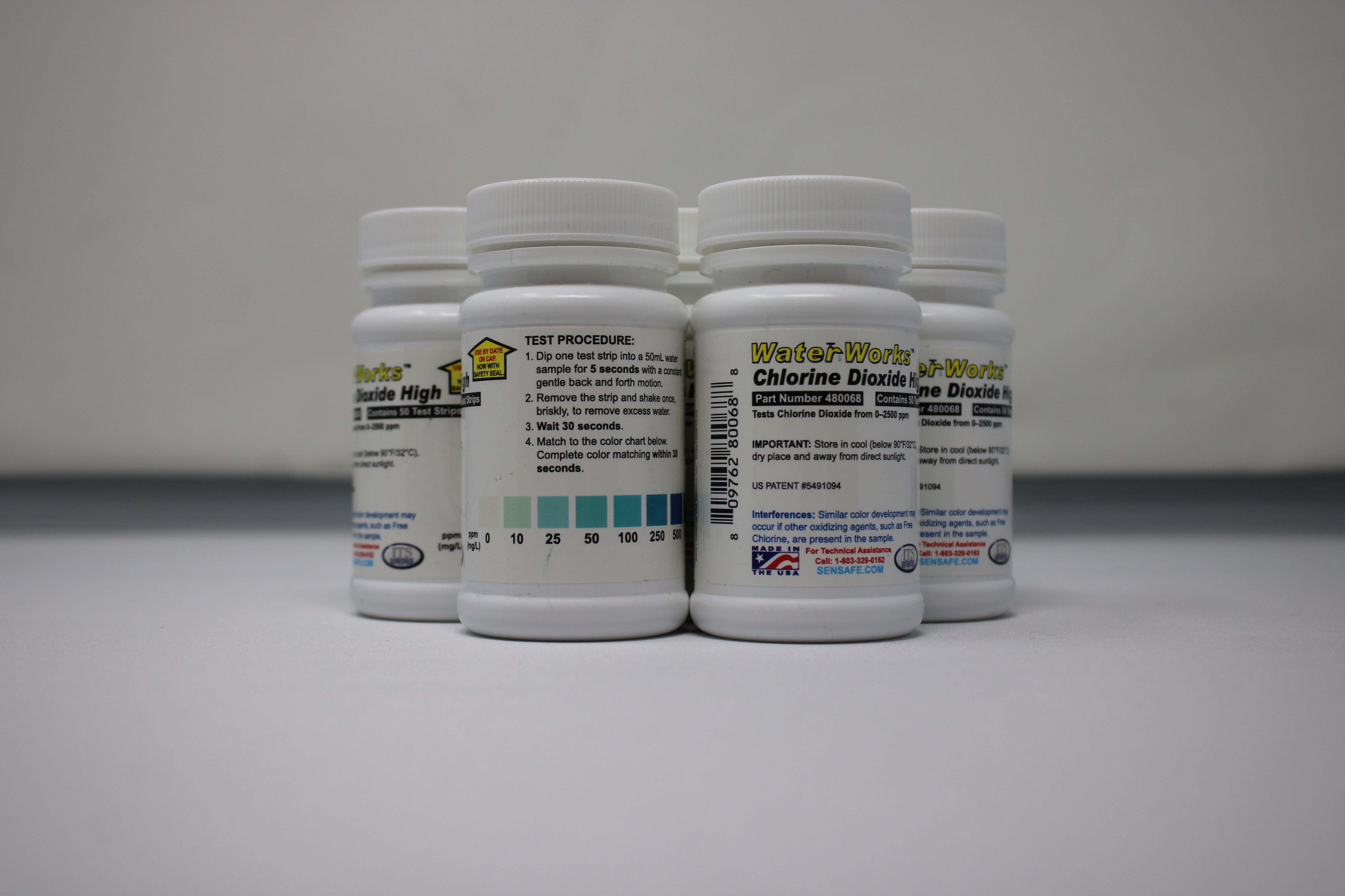 Chlorine Dioxide High Range Test Strips Expired 12/25
