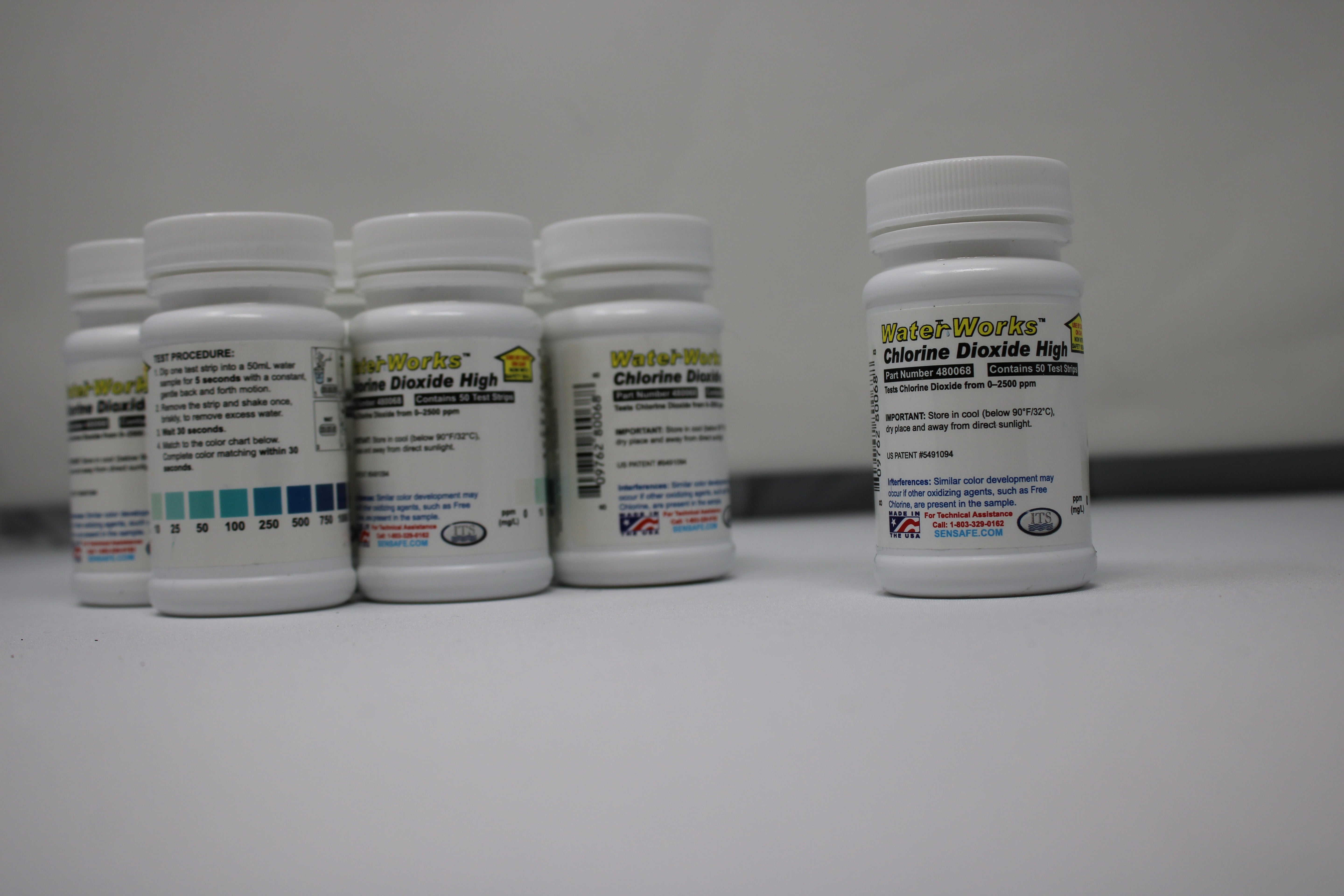 Chlorine Dioxide High Range Test Strips Expired 12/25