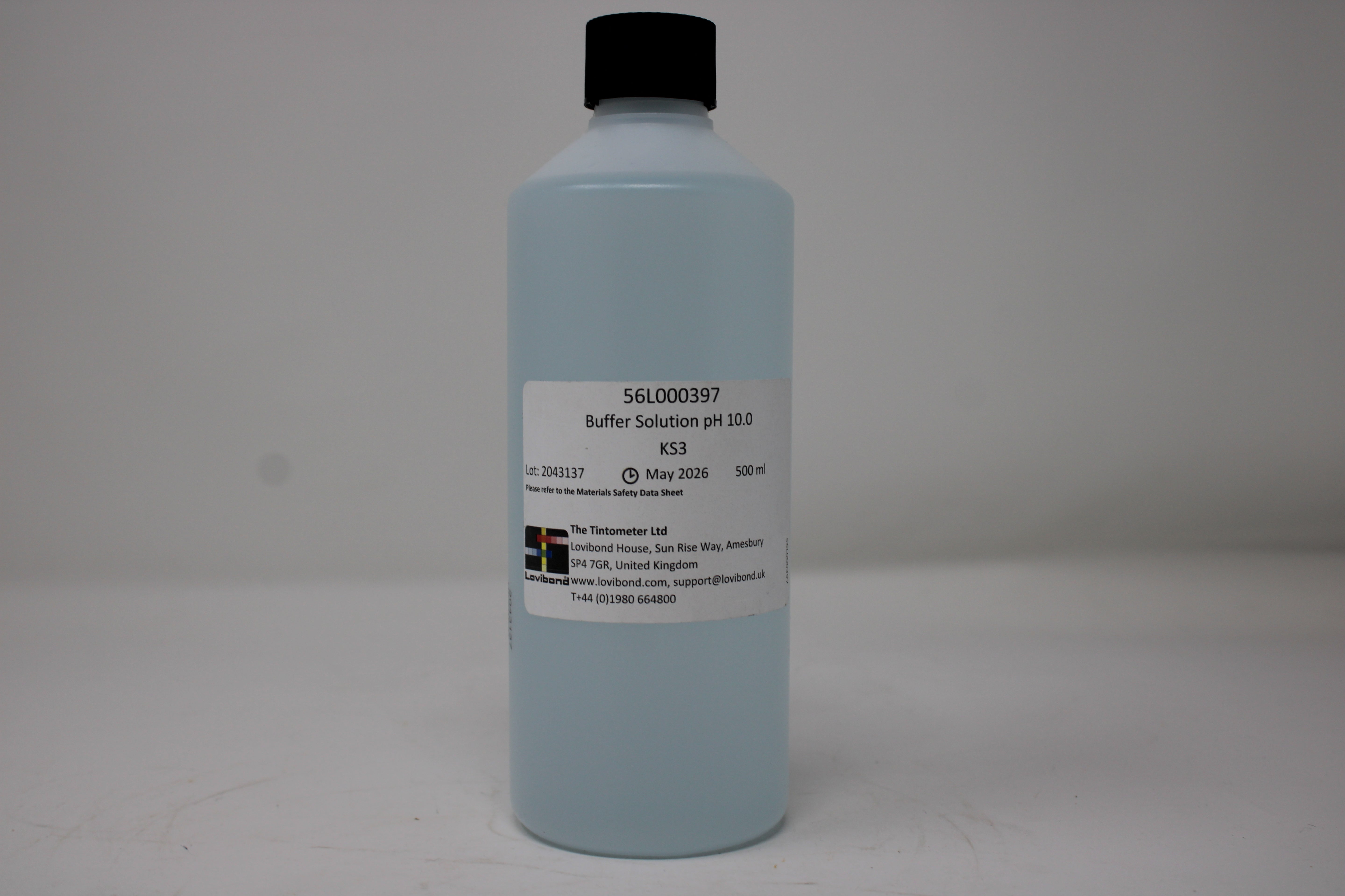 Lovibond pH Buffer Solution 10 500ml Expired 05/26