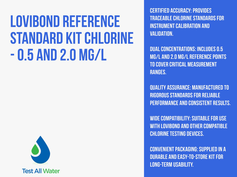 Lovibond Reference Standard Kit Chlorine - 0.5 and 2.0 mg/l (MD/PM 600 series)