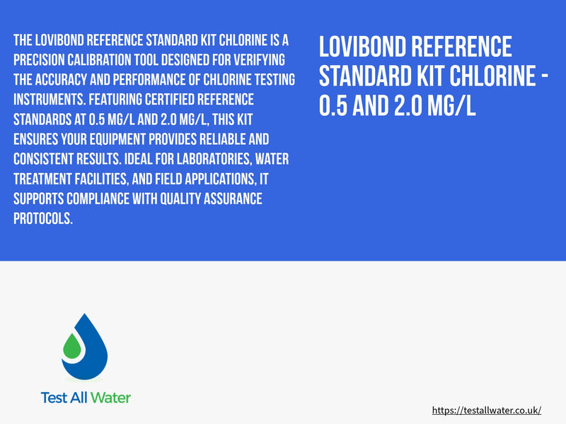 Lovibond Reference Standard Kit Chlorine - 0.5 and 2.0 mg/l (MD/PM 600 series)