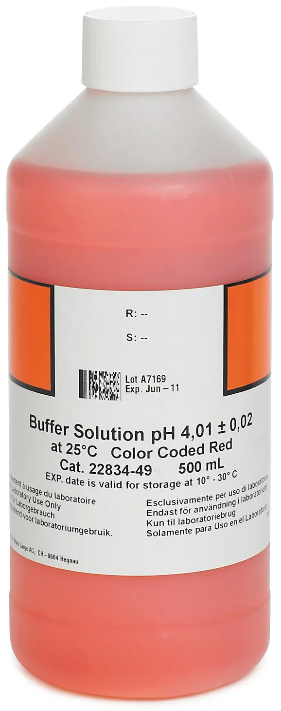 HACH pH Buffer Solution, pH 4.01, 500mL