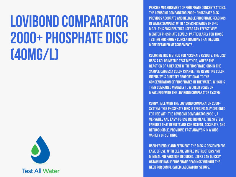 Lovibond Comparator 2000+ Phosphate Disc (40mg/l)