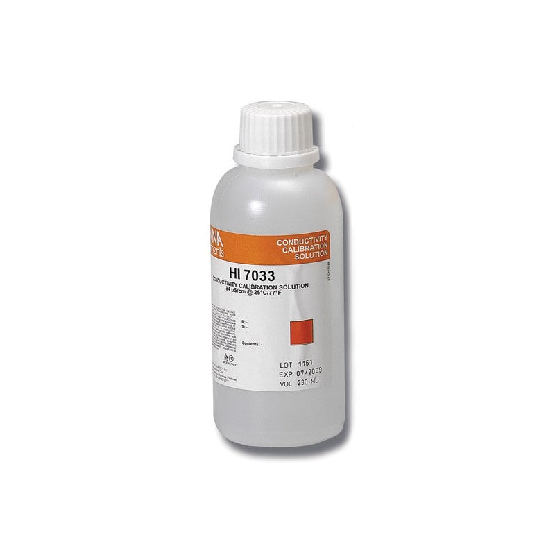 Hanna Instruments HI-7033M 84uS/cm Conductivity Solution, 230mL bottle