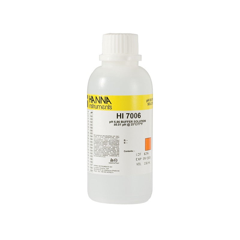 Hanna Instruments HI-7006M pH 6.86 Buffer Solution, 230 mL bottle