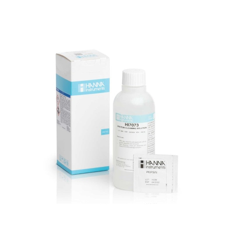 Hanna Instruments HI-7073M Electrode Cleaning Solution for Proteins,  230 mL bottle