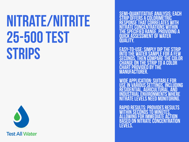 J-QUANT Nitrate/Nitrite 25-500 Test Strips