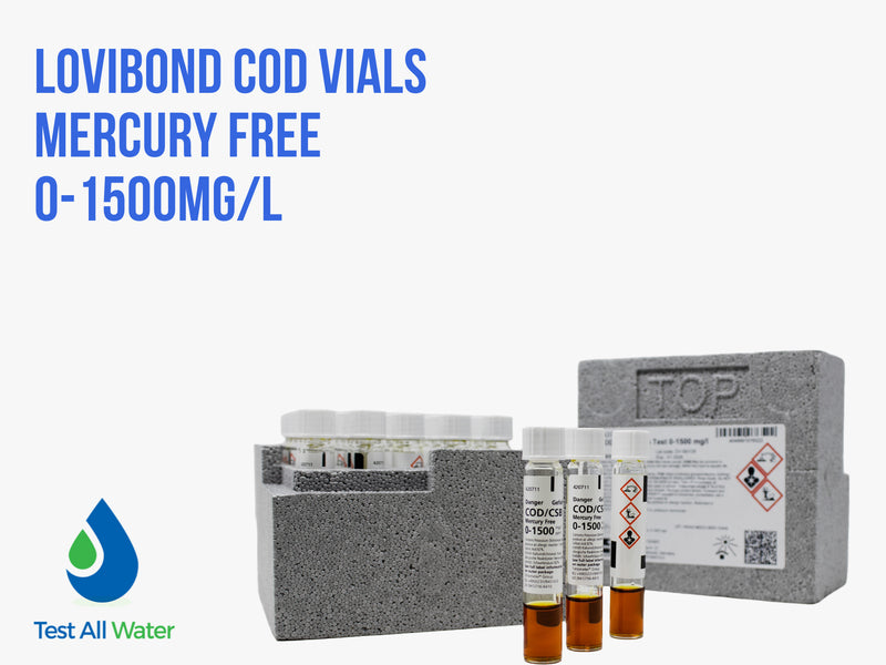 Lovibond COD Vials Mercury Free 0-1500mg/l