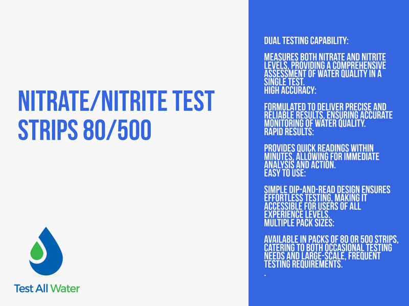 Nitrate/Nitrite Test Strips 80/500