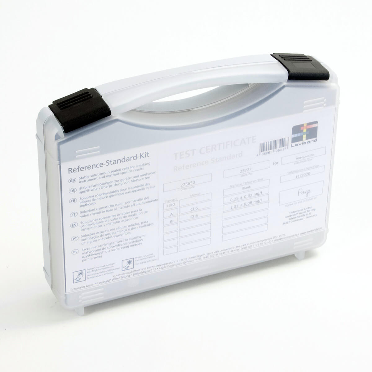Lovibond Reference Standard Kit (Chlorine) 0.2 & 1 mg/l for MD 100, MD 110