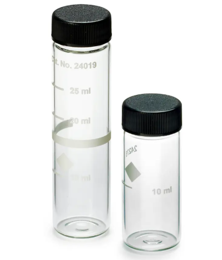HACH Sample cells, 1 inch round, pk/6 (4 x 10 mL, 2 x 25 mL)