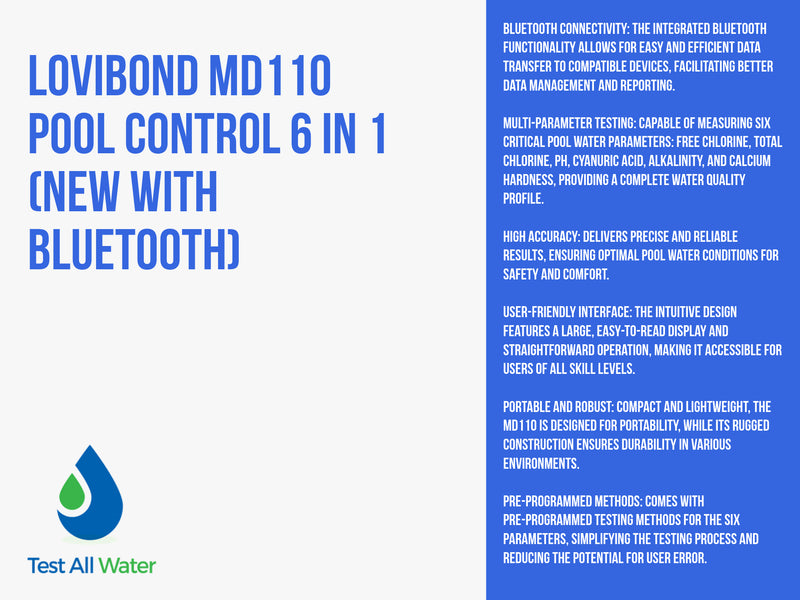 Lovibond MD110 Pool Control 6 in 1 (New with bluetooth)