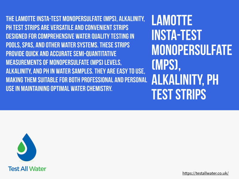 La Motte Insta-TEST® Monopersulfate (MPS), Alkalinity, pH Test Strips