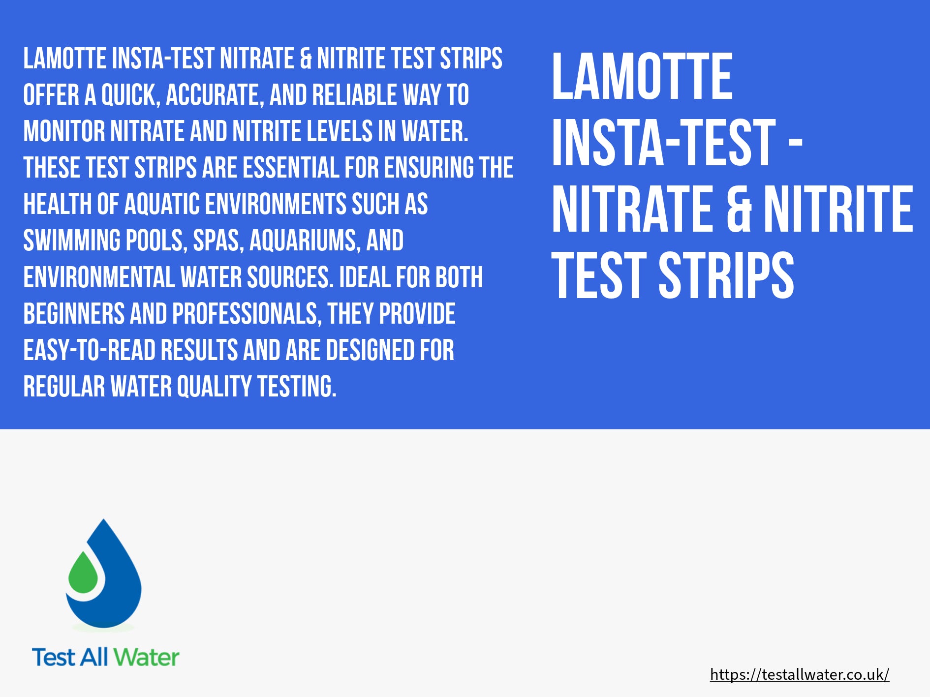LaMotte Insta-Test - Nitrate & Nitrite Test Strips