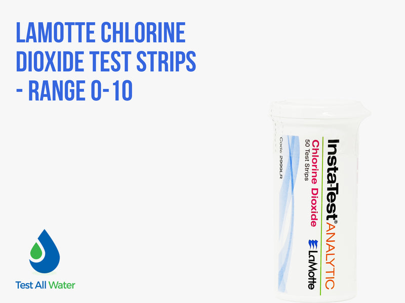 LaMotte Chlorine Dioxide Test Strips - Range 0-10