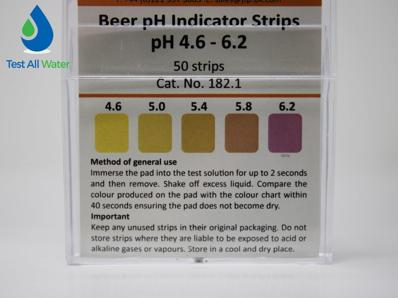 Beer pH Indicator Strips( pH 4.6 - 6.2)