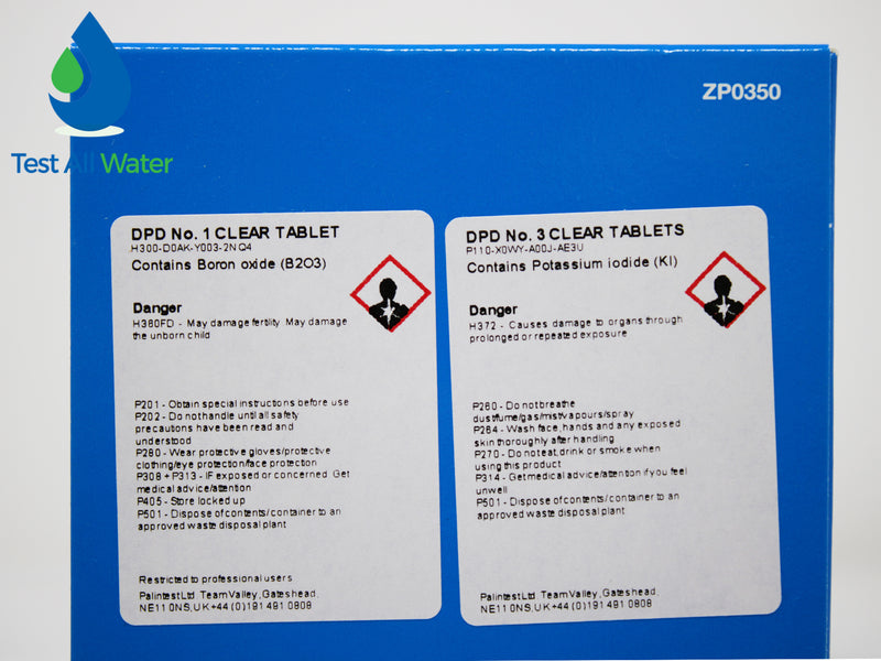 Palintest Chlorine DPD 1 & 3 (Free,Total) Tablets