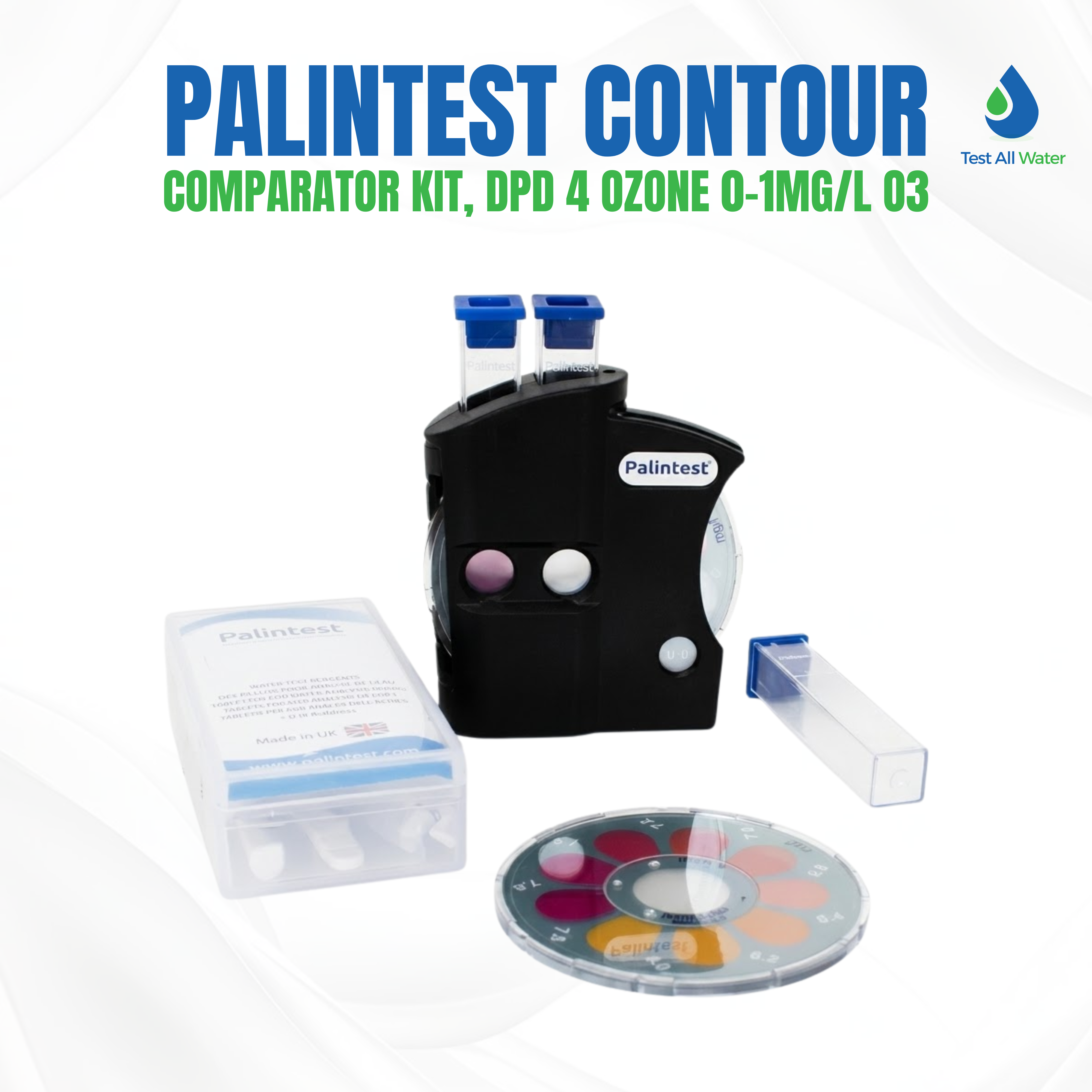 Palintest Contour Comparator Kit, DPD 4 Ozone 0-1mg/L O3