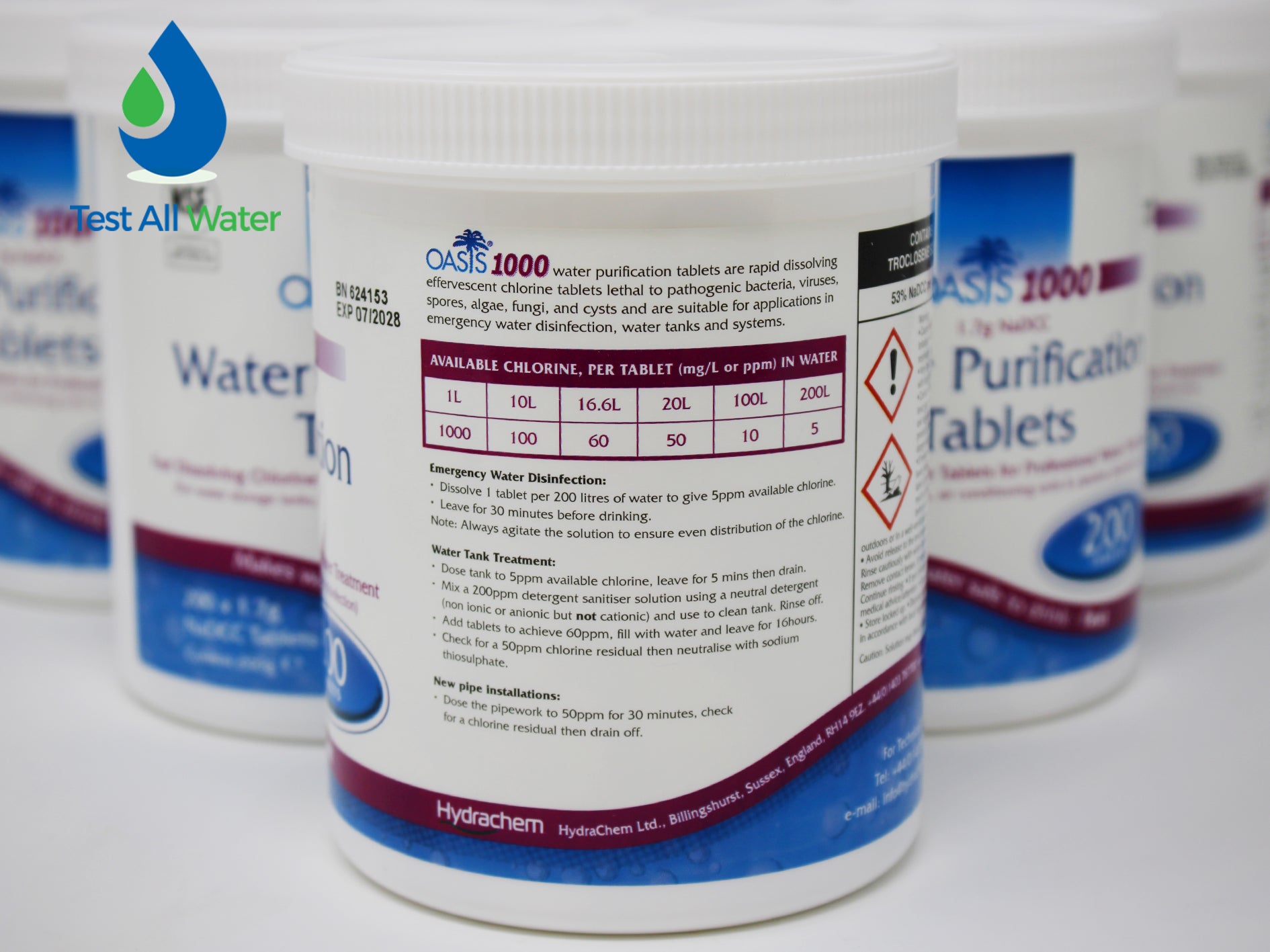 Oasis 1000 Water Purification Tablets