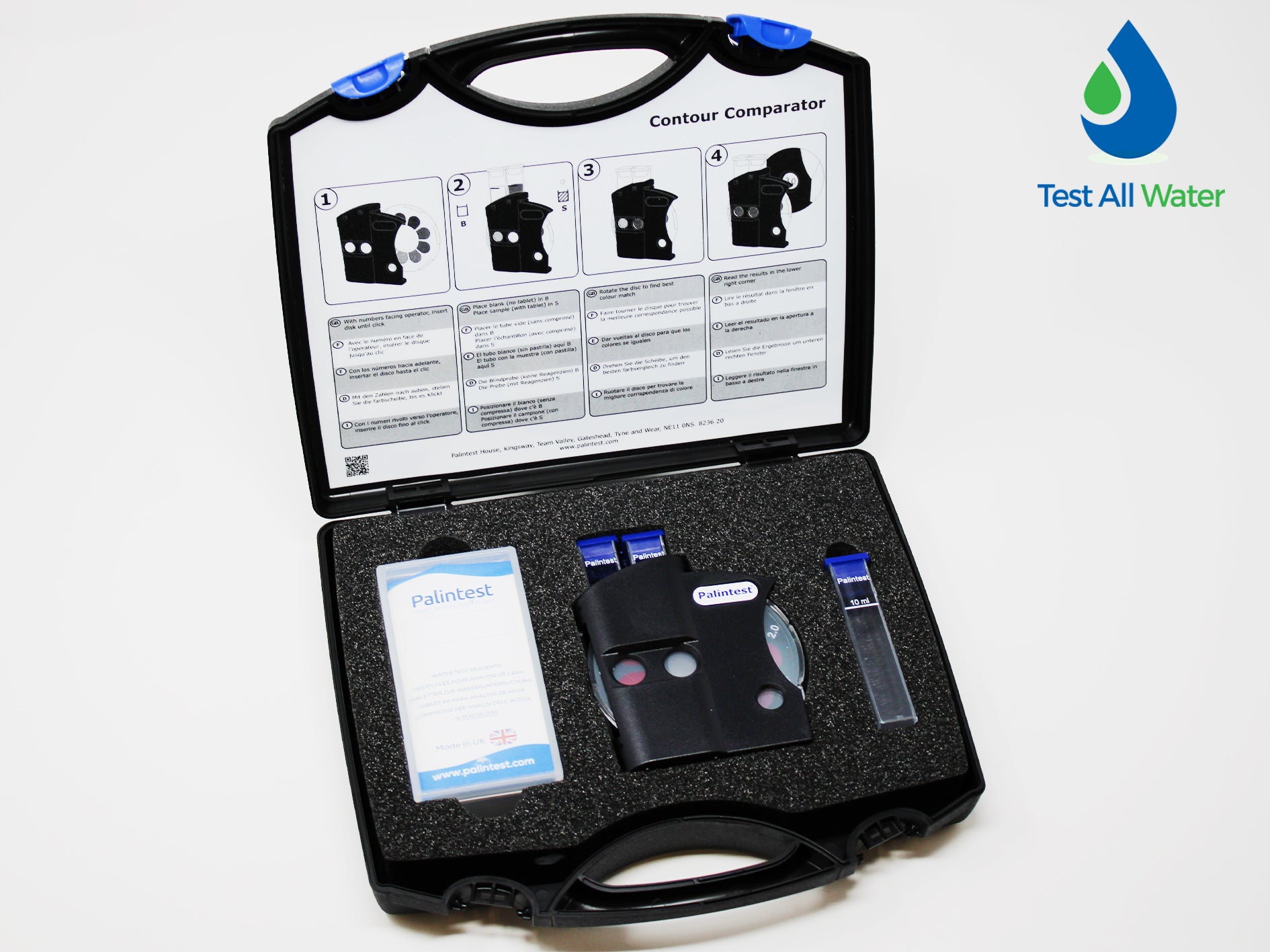 Palintest Contour Comparator Kit Chlorine 0 -2 mg/l / pH