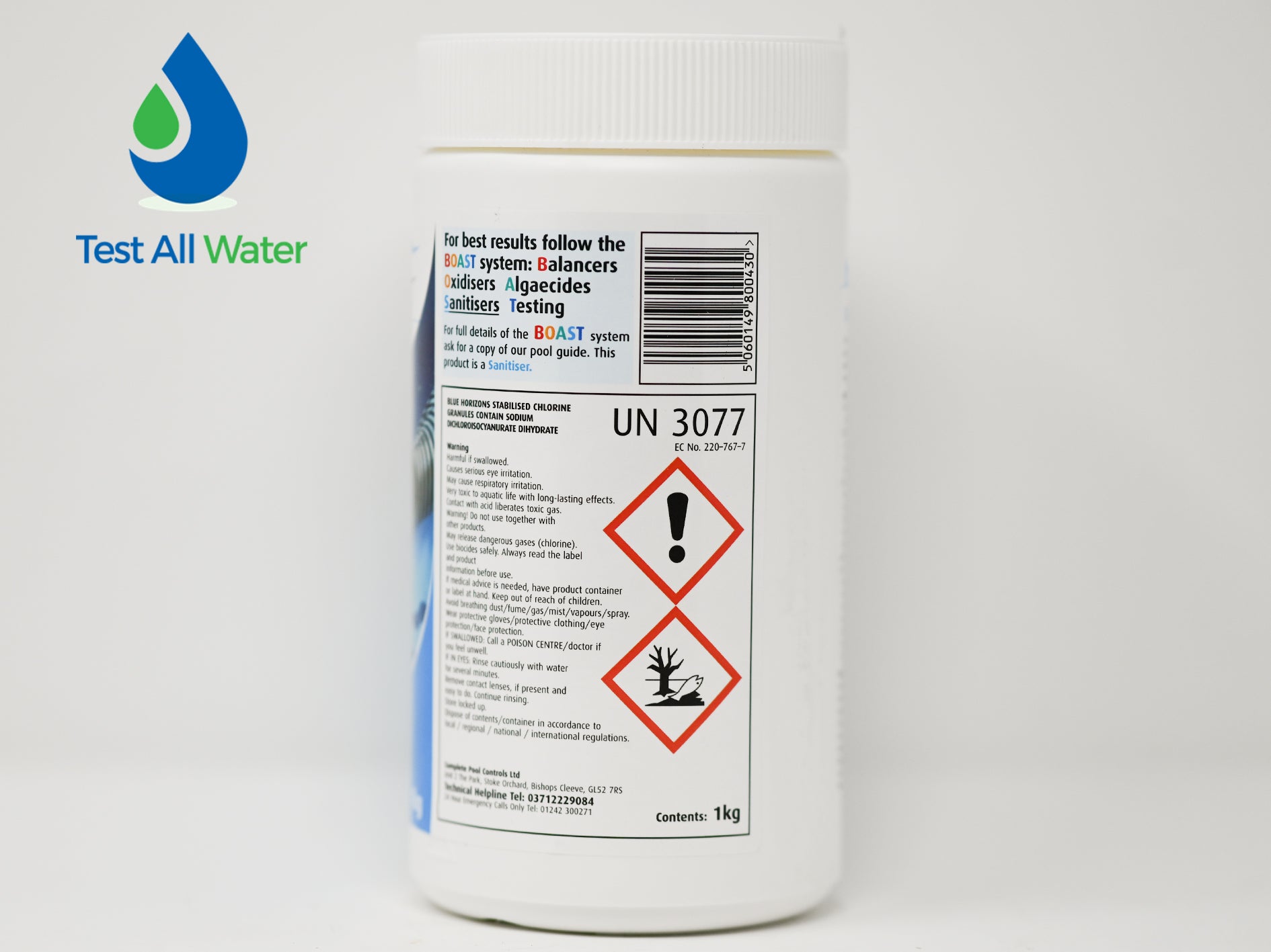 Blue Horizons Chlorine Granules 1kg use CLGRAN1OL as alternative