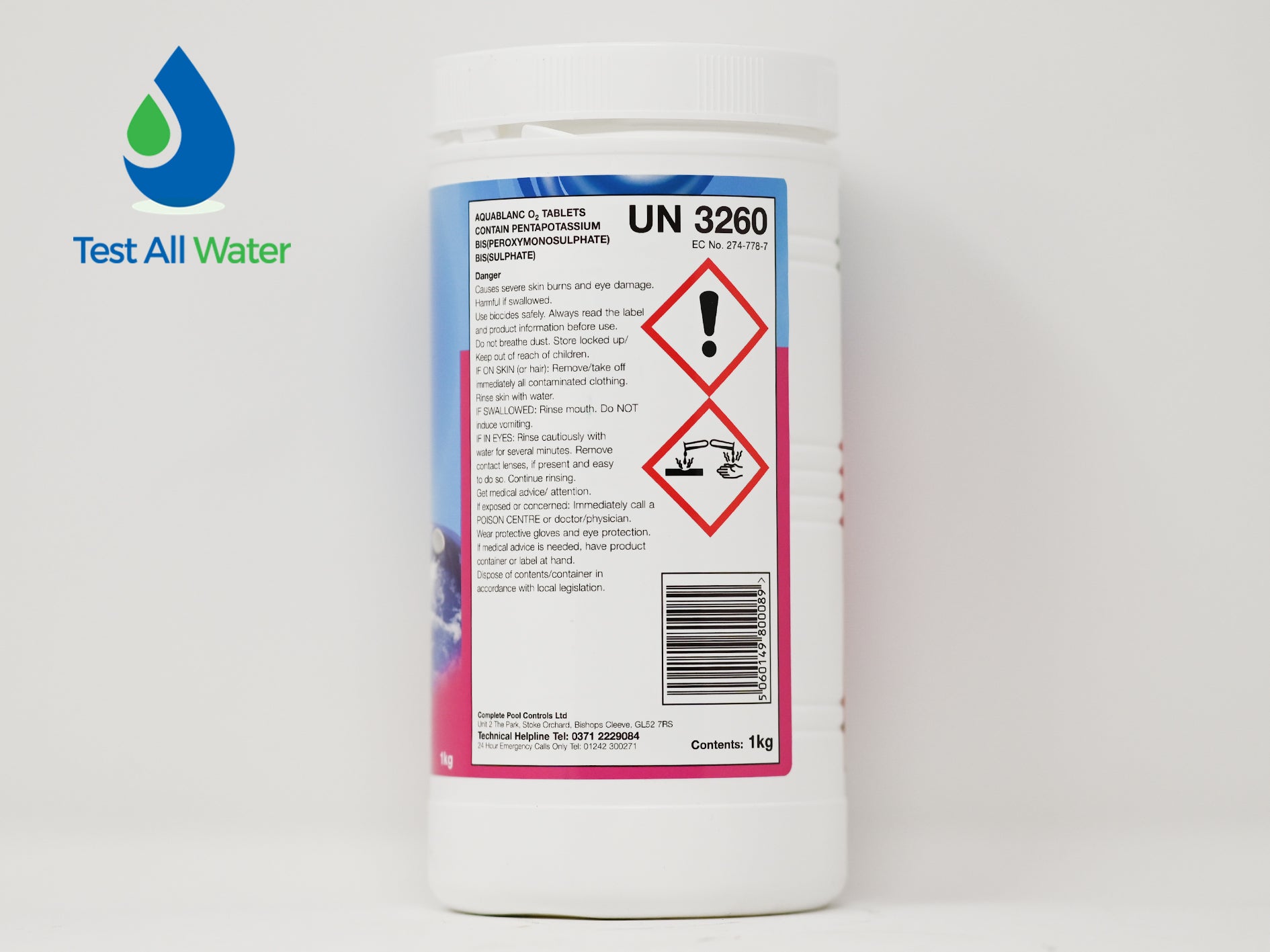 Aquablanc O2 Tablets - 1kg